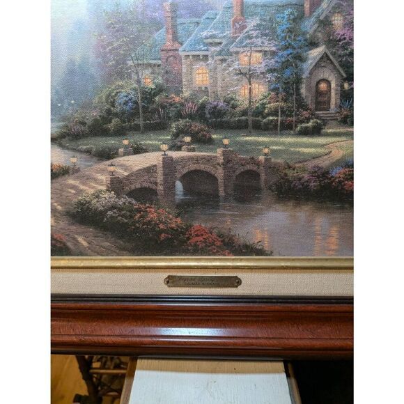 Thomas Kinkade "Beyond Spring Gate" sighned - Picture 4 of 16
